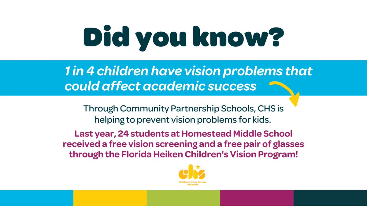 HelpFLKids's tweet image. August is National #VisionAndLearning Month 👓 
#CommunityPartnershipSchools are breaking down access barriers to vison care for thousands of children throughout Florida. This is a difference you can see 👀! #ShareSomethingGood @UCF_CCS