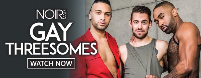 Oreo Cookies Are All the Rage in @noirmalexxx's Thundering New HD Feature 'GAY THREESOMES', Starring