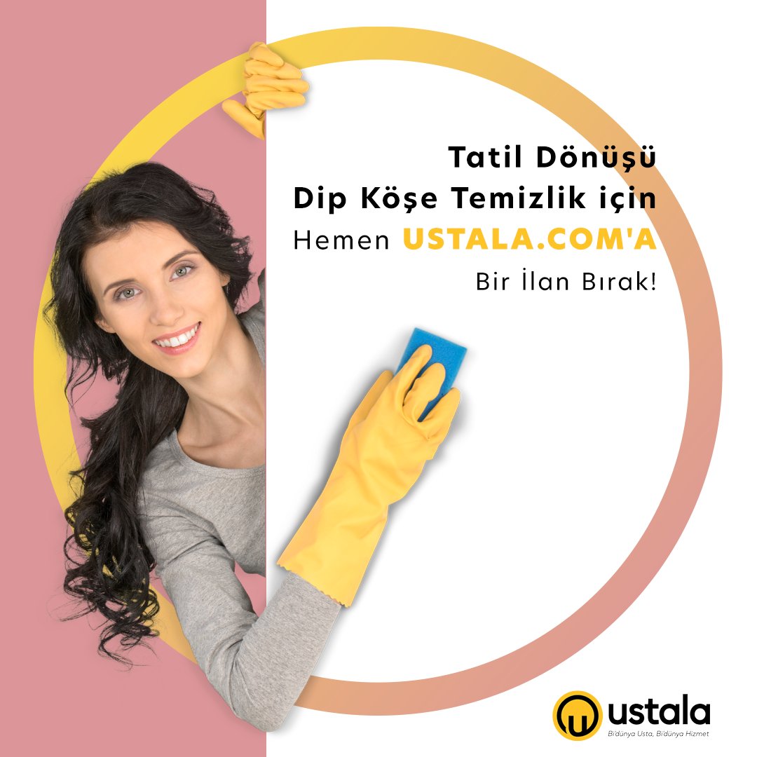Tatil dönüşü, dip köşe bir temizlik için şimdiden ustala.com’a ilanınızı bırakabilir, en uygun teklifleri toplamaya başlayabilirsiniz.

 #Ustalacom #Ustala #Temizlik #TemizlikUstası #TemizlikProfesyoneli #TemizlikHizmeti #TemizlikFirması