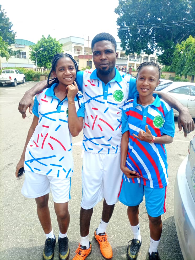 desteq01's tweet photo. Players of Delta State Teqball Association Representatives: Osevan Teqball Club, aa and FC Planners Teqball Club, Ughelli in Abuja for the ongoing #Nigteq Challenger Cup Phase 1&amp;2
@nigteq @fiteqball @USNTF
#desteq
#worldiscurve
#fiteq https://t.co/Npq6qfACuA