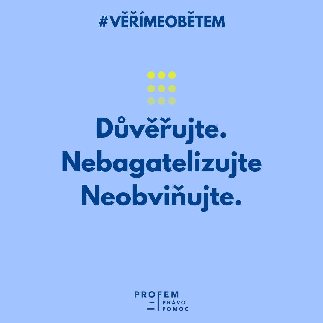 proFemOPS's tweet photo. Sexuální násilí zažívají také muži.

My #VĚŘÍMEOBĚTEM a proto jsme spustili infolinku, kde mohou najít pomoc. 

📞 Jsme na telefonním čísle 777 012 555 každé úterý od 17 do 19 hodin a každý čtvrtek od 19 do 21 hodin.
🙏 Nebojte se vyhledat pomoc.

https://t.co/jypf7rsjRp https://t.co/3w5Ok93Qta