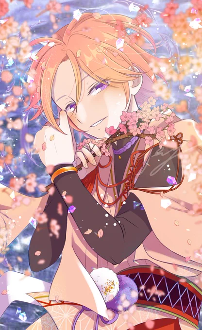 描けば出る!のつもりで描いてる途中で出たのでありがとう!!!!
こはくくん🌸専用衣装おめでとう～～～～💖 