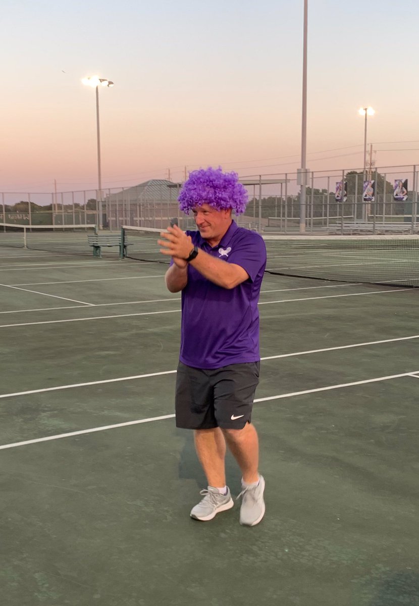 Nice hair coach! Love that Wildcat Spirit!   

Wildcats took the court yesterday against Kempner and fought for every point coming out on top 10-9.