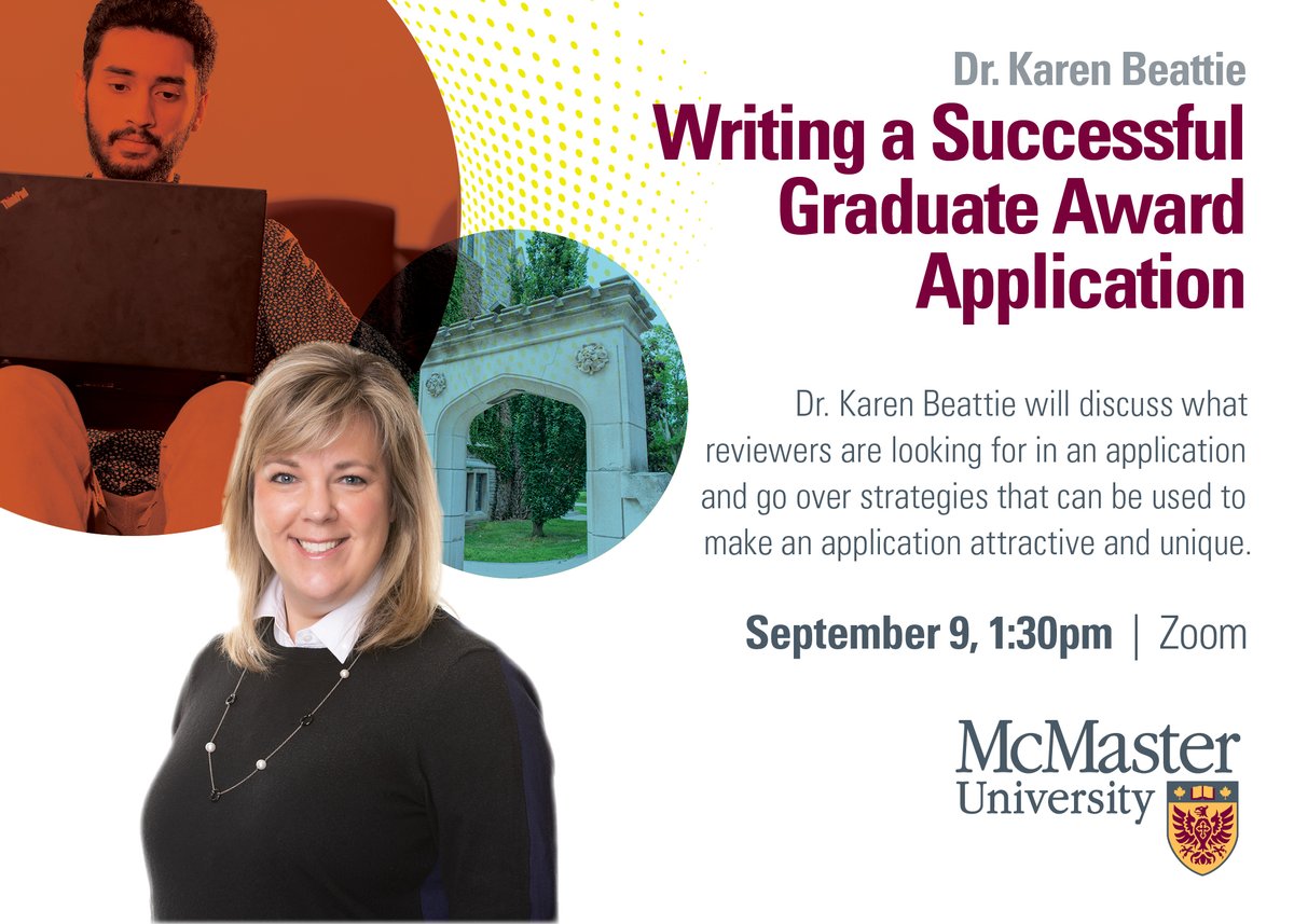 The Health Sciences Graduate Studies office will be hosting a CIHR Scholarship Application Session on Thursday, Sept. 9th at 1:30. Please register at the following link using your McMaster email address to receive the Zoom details: eventbrite.ca/e/writing-a-su…