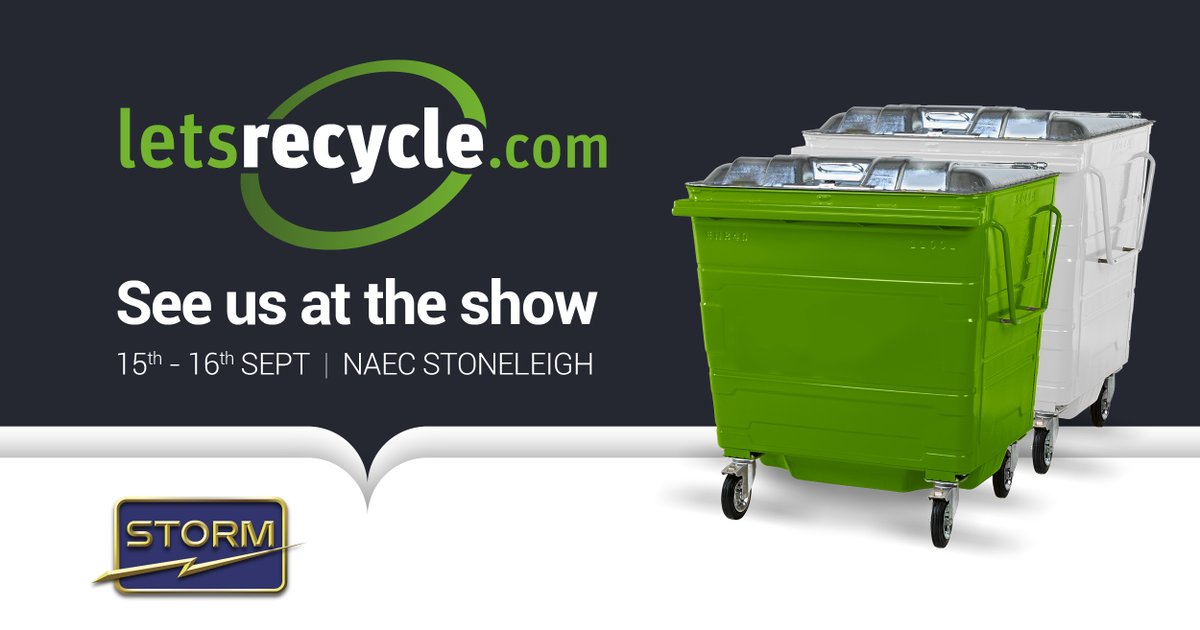 Don't forget that Storm Environmental will be exhibiting at <a href="/LetsrecycleLive/">Letsrecycle Live</a> at NAEC Stoneleigh in Warwickshire on 15th and 16th September. See us at one of the industry’s leading shows for the #waste, #recycling and #sustainability industry.