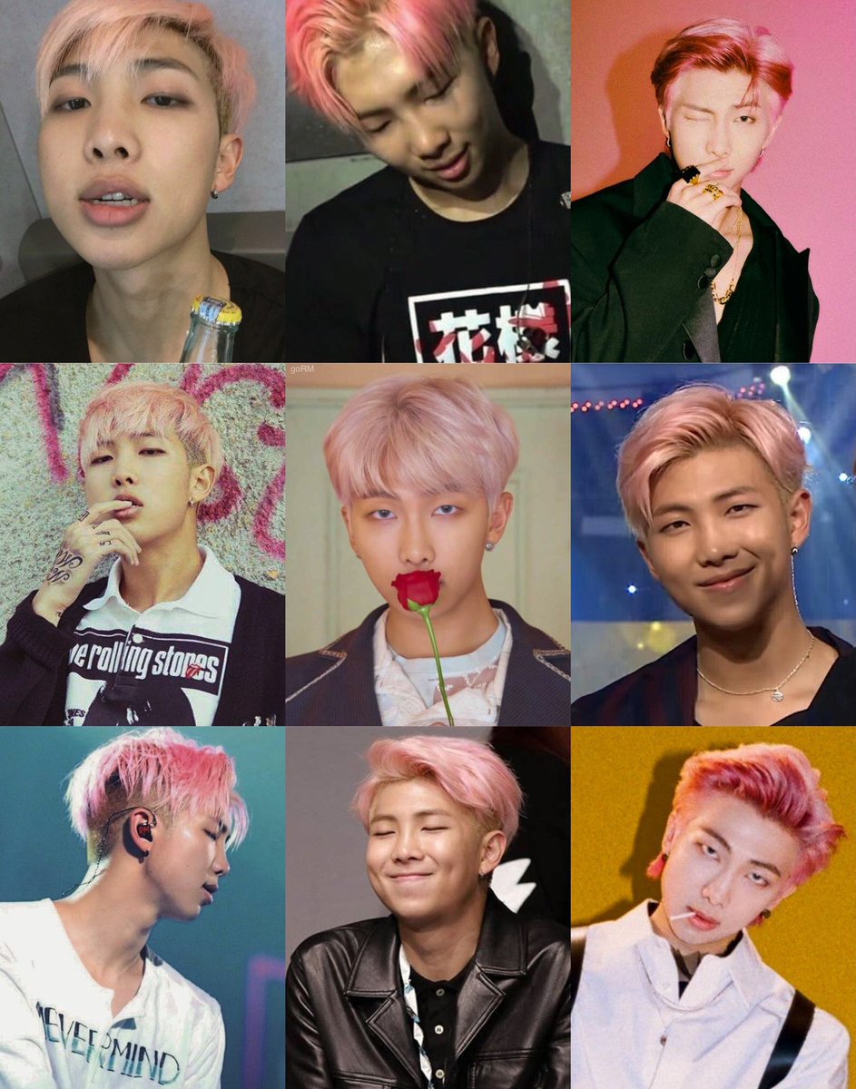 galleryofRM's tweet photo. I think pink joon supremacy https://t.co/97rIfj6CId