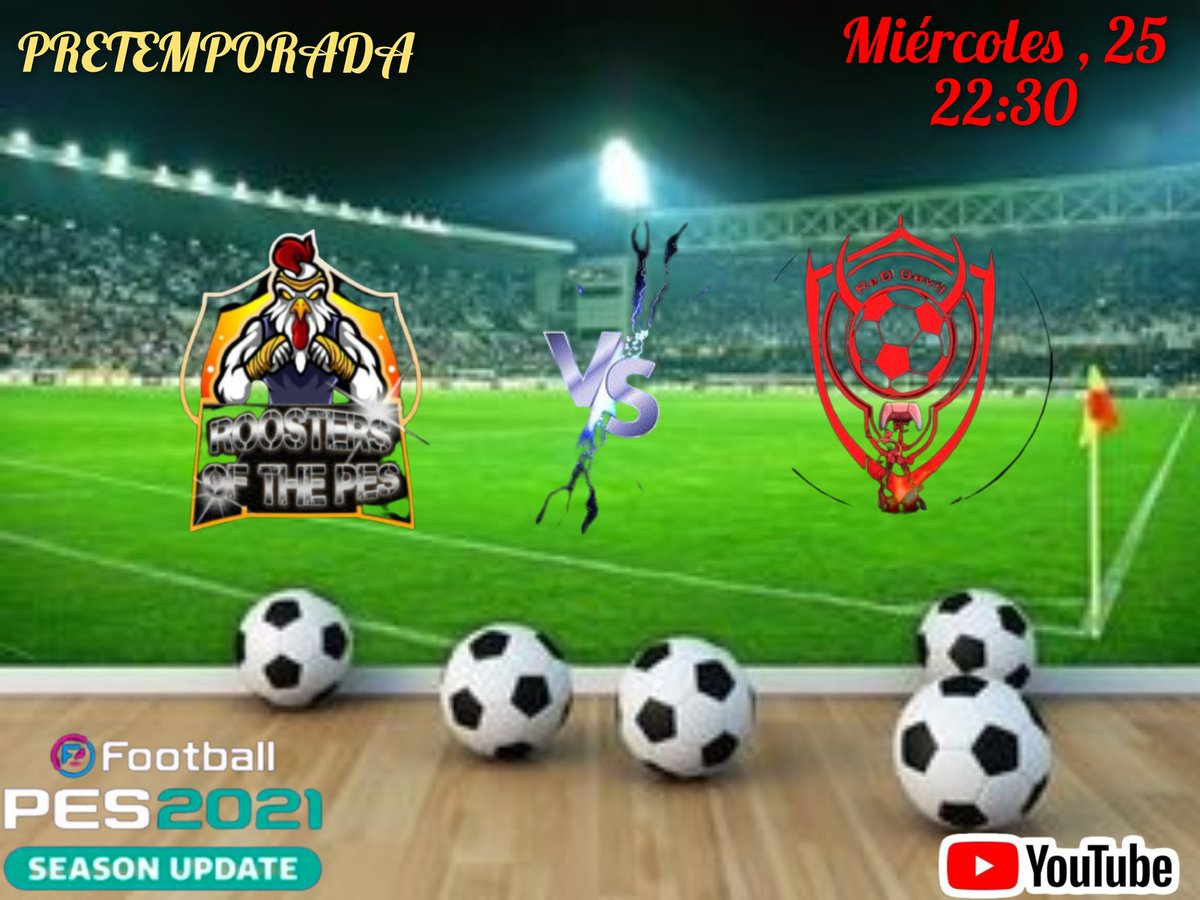 Seguimos de pretemporada y está vez nos enfrentamos a un equipazo como son los <a href="/pesREDDEVIL/">RED DEVIL</a> , suerte y que ruede el balon!!!