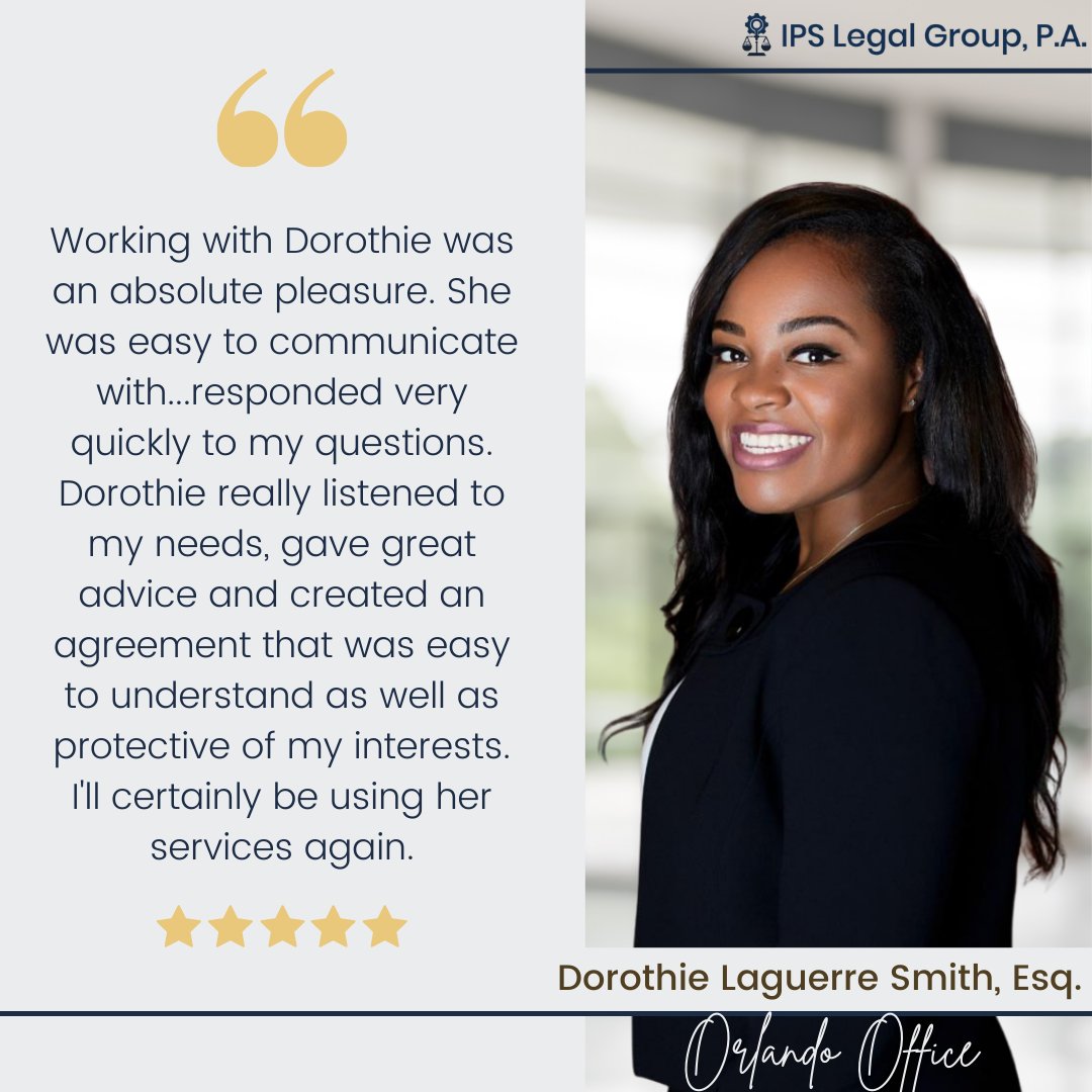 ipslegalgroup's tweet photo. We are glad to receive feedback like this from clients - that lets us know we're going the extra mile to help them and keep them updated at all times.
#IPReviews #IPSLegalGroup #IPLawyer #intellectualproperty #clientreview https://t.co/a8yFZZHGHL