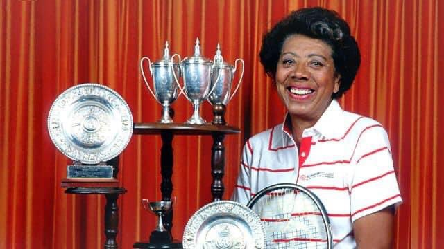 blackownedsc's tweet photo. Althea Gibson was the first African American to win Wimbledon. She was born on this day, August 25, 1927 in the town of Silver, South Carolina, near Clarendon County, to sharecropper parents who worked on a cotton farm https://t.co/WEkmkvfC0a