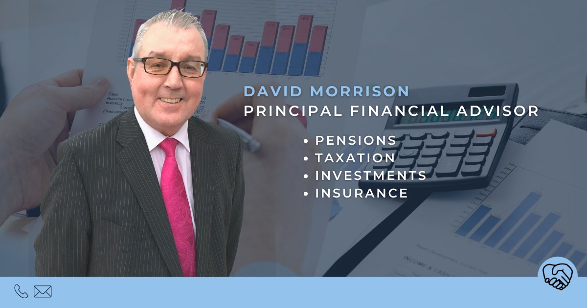 dmorrisonfmp's tweet image. Meet David👋

David is our Principal Financial Advisor.

With over 30 years experience, David has a variety of clients both on an individual, and corporate basis.

Specialising in;

👉 Pensions
👉 Taxation
👉 Investments
👉 Insurance

#finance #financialsupport #financialadvisor