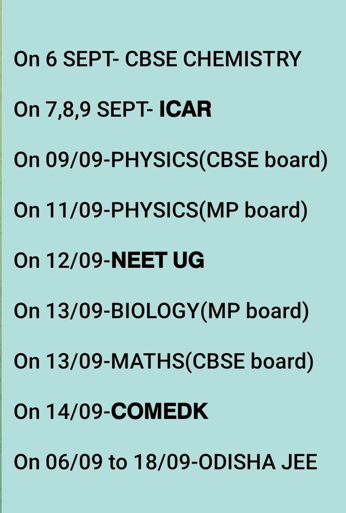 Vivekpandey21's tweet photo. ★Due to covid students suffered alot, 1st #CBSEPrivateStudents due to exams. now they are still suffering due to date clashes with NEET &amp; other exam,
★ @dpradhanbjp must consider their request to reschedule the dates so that they don't face any issues.

#shiftNEETUG #NEETUG https://t.co/xmliSZDcOq