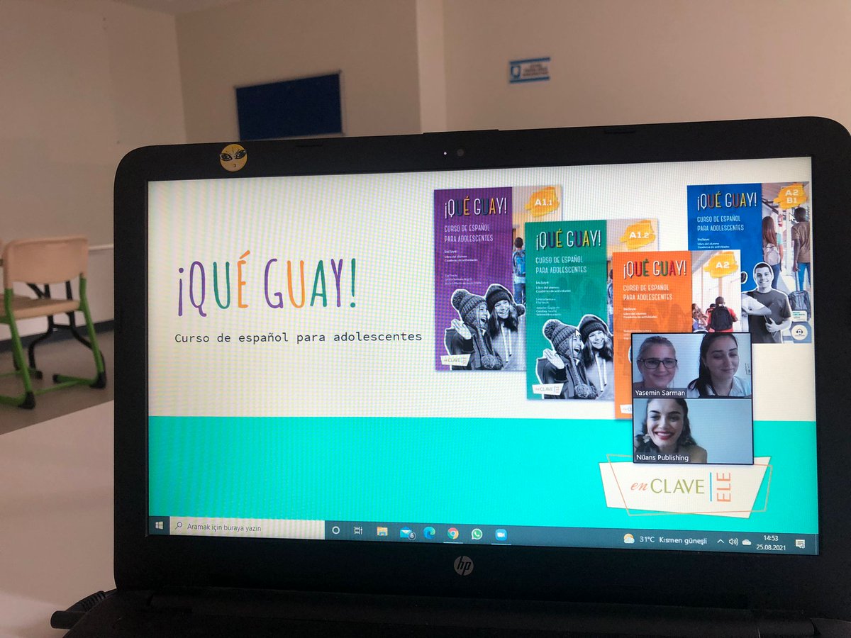Una tarde de formación de "¡Qué  Guay!" muy interactiva y "guay" con estas profes super guays 🤩🤩🤩. <a href="/SarmanYasemin/">Yasemin Sarman</a>  <a href="/enclaveele/">enClave-ELE</a>