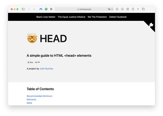 HTML head