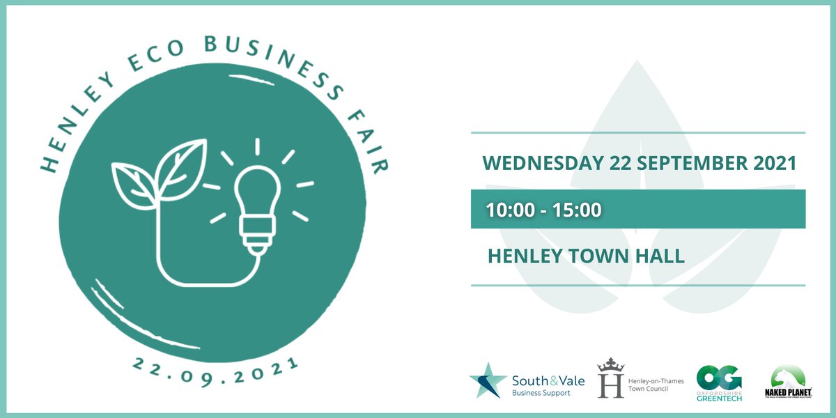 We've had 20+ businesses sign up for our #HenleyEcoBusinessFair! 🎉

We'll have electric vehicles, mopeds and bikes, learning games, sustainable interior design, hemp bags and more!

Come along to <a href="/HenleyTCM/">Henley Town Council</a> Town Hall on 22 September to find out more!

svbs.co.uk/henley-eco-bus…
