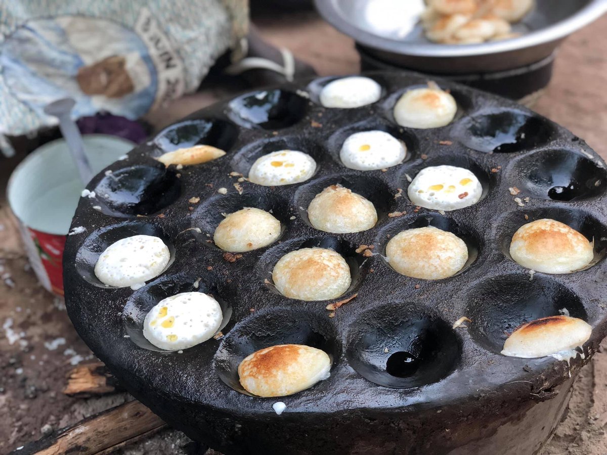 Chisabluebird's tweet image. มาค่ะ มาทานขนมที่หน้าตาคล้ายขนมครกบ้านเรา จากประเทศมาลี แอฟริกาตะวันตก กันค่ะ @winmetawin #winmetawin #DinnerwithWin