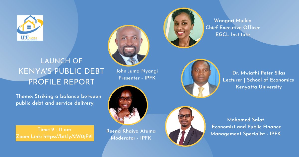 We are on the last mile now. If you haven't registered yet, here is a chance bit.ly/2W0jF9I! 

Counting down hours to informative and thought-provoking discussions. Let's strike a balance between #publicdebt and #servicedelivery - tomorrow at 9am, see you then!
@ipfkenya