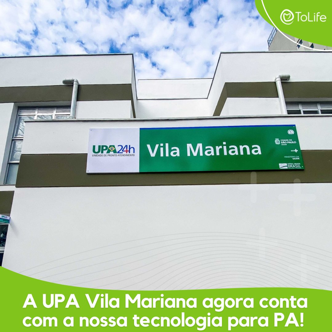 ToLifeOficial's tweet image. O Upa Vila Mariana, inaugurado em São Paulo, é mais um parceiro a contar com a nossa tecnologia de pronto atendimento. 

A ToLife impacta mais de 10 MILHÕES de VIDAS por ano. 

#upavilamariana #prontoatendimento #classificacaoderisco