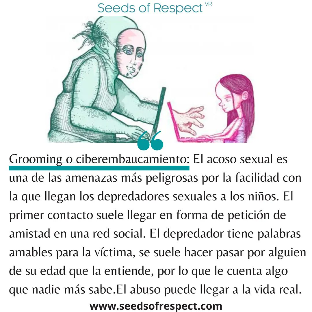 SeedsVR's tweet photo. ◾Seguimos hablando de algunos de los mayores peligros para l@s adolescentes en las redes sociales. Os dejamos 4 más :
➡️ Grooming
➡️ Suplantación de identidad
➡️ Privacidad
➡️ Challenges

ℹ️ https://t.co/m9szpjgIpn

#redessociales  #suplantacióndeidentidad #challenge #grooming https://t.co/dSPecwdIUT