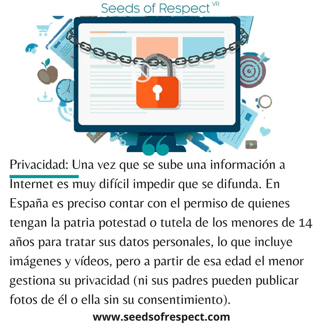 SeedsVR's tweet photo. ◾Seguimos hablando de algunos de los mayores peligros para l@s adolescentes en las redes sociales. Os dejamos 4 más :
➡️ Grooming
➡️ Suplantación de identidad
➡️ Privacidad
➡️ Challenges

ℹ️ https://t.co/m9szpjgIpn

#redessociales  #suplantacióndeidentidad #challenge #grooming https://t.co/dSPecwdIUT