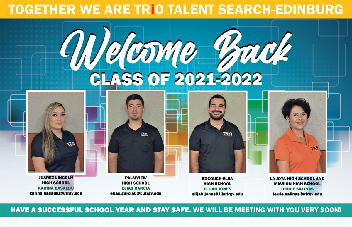 Welcome Back students — we look forward to working with you this year! #trio #trioworks #talentsearch