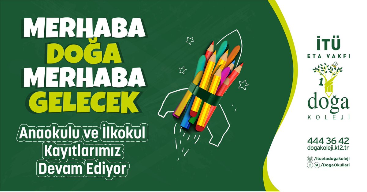 BurcuAkba12's tweet photo. Merhaba Doğa 🐝
Merhaba Gelecek 💚
Anaokulu ve İlkokul kayıtlarımız devam ediyor. Bilgi ve başvuru için; https://t.co/0jI6by0TyR
@DogaOkullari
@KvancBarlas
@TufekVolkan https://t.co/FGs3avmwE6 https://t.co/9pT4oheHTW