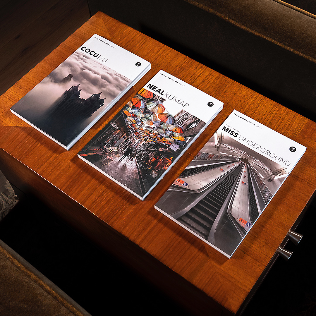 Coming to the US September 7th, our Mobile Edition Series identifies fine art photographers shooting in a new way, using mobile devices as their primary tool to capture images, in a category still defining itself. trope.com/collections/tr…