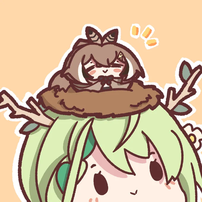 #faunline #drawMEI #ムメ絵 

Fauna and Mumei's Symbiotic Relationship
🌿🪶 