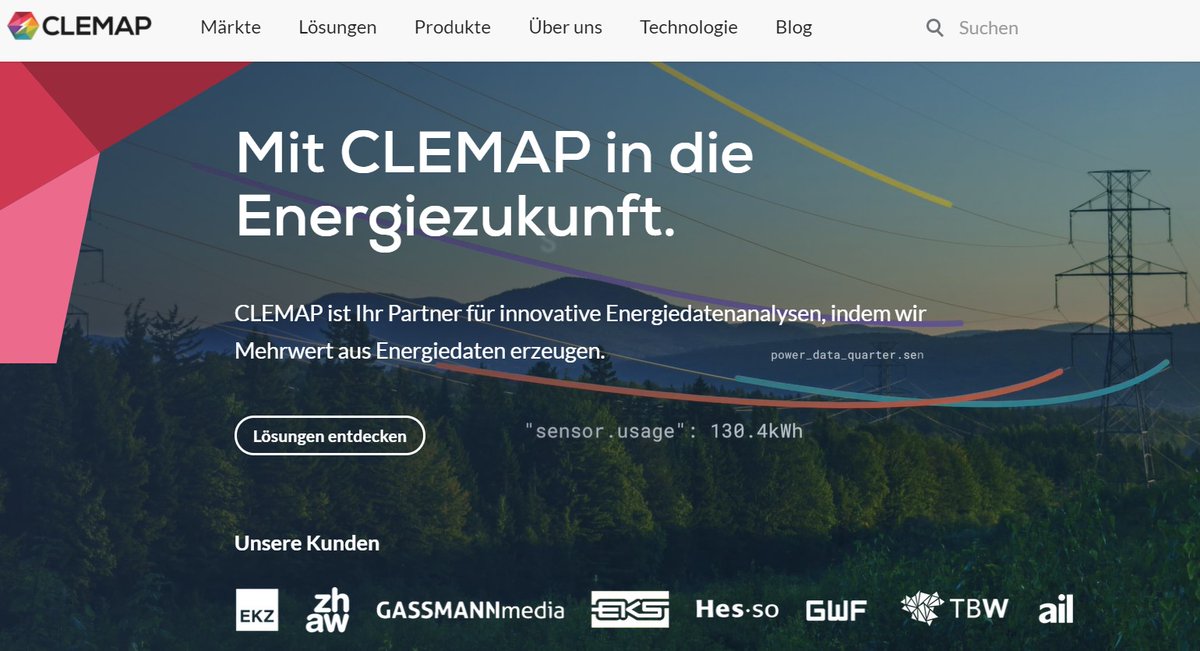 New Webpage online! CLEMAP just lauched solutions and products under the umbrella of Smart Grid, Smart Building and Smart Factory. Discover how our Energy IoT Platform can efficiently solve current critical energy problems.  clemap.ch