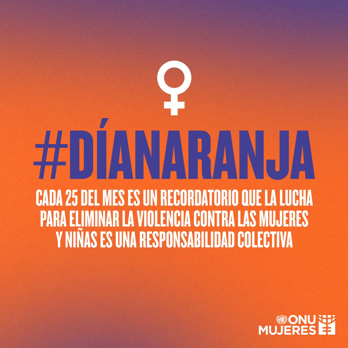 ONUMX's tweet photo. 📣Cada 25 del mes conmemoramos el #DíaNaranja: una fecha para hacer conciencia de la violencia que sufren las mujeres y niñas y que es nuestra responsabilidad prevenirla. ¡Acabemos con la violencia de género!​
​#ViolenciaContraLasMujeres #LibresDeViolencia #DíaNaranja https://t.co/EqZcfEJua9
