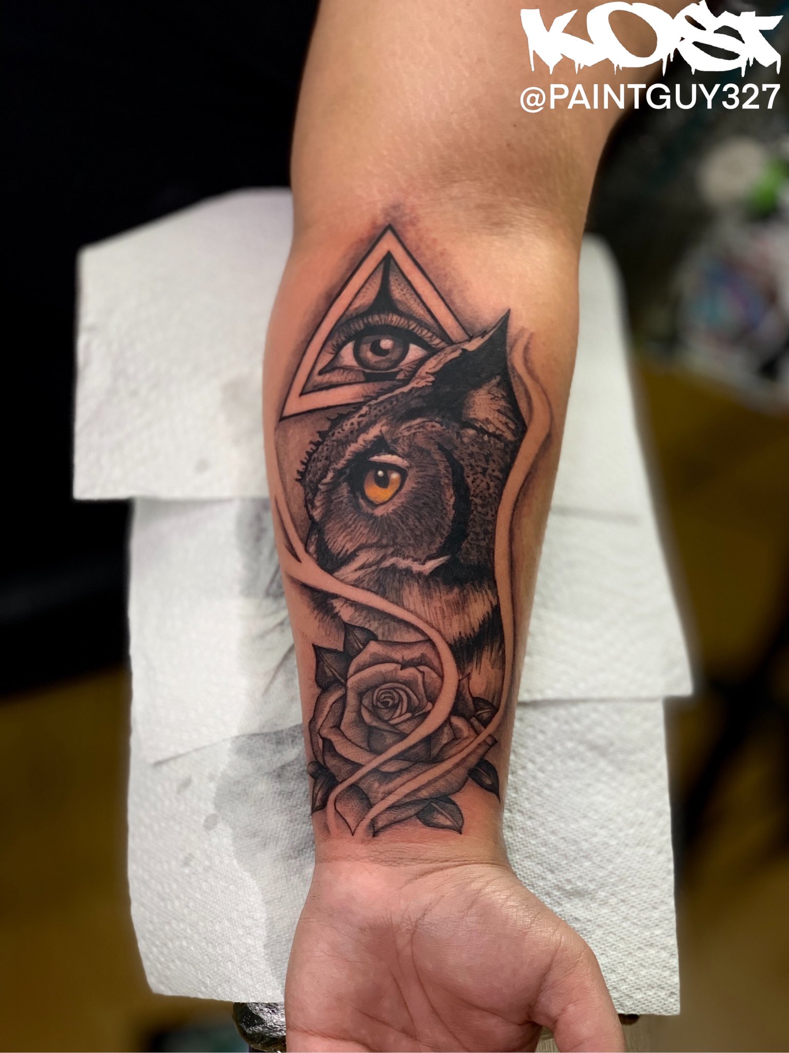 Owl Cover Up Tattoo By Mukesh Waghela The Best Tattoo Artist In Goa At  Moksha Tattoo Studio Goa India  Best Tattoo Artist in Goa Safe Hygienic  1 Best Tattoo Studio In