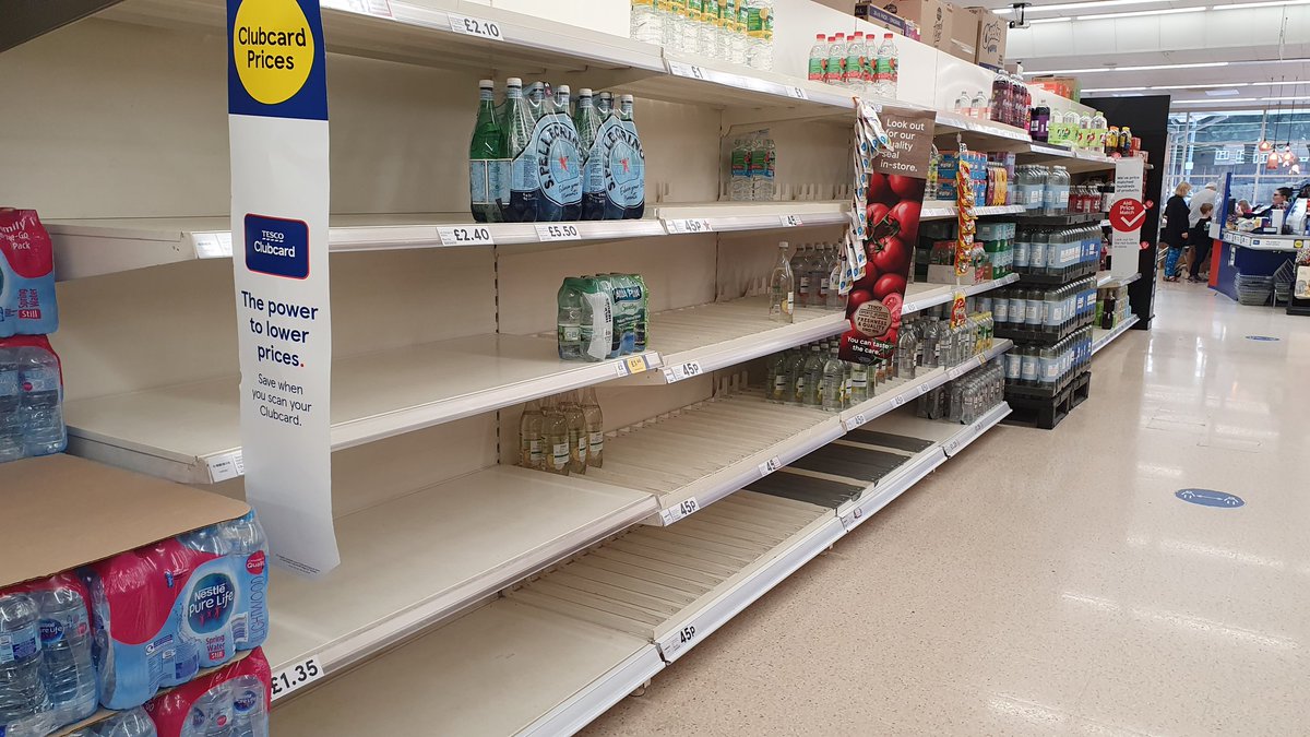 PaulMBigland's tweet photo. My local Tesco yesterday afternoon. #RemainersWereRight #brexitshambles https://t.co/4ul4ucnoX8