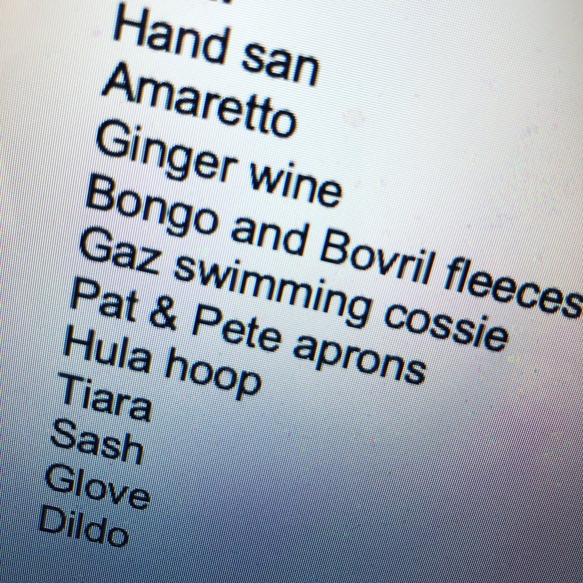 Rose Johnson (@rosejohnno) on Twitter photo A classic Props List for Rose & Cam’s Late Night Jam THIS THURS & SAT <a href="/abovethestag/">Above The Stag</a>! Come join me and <a href="/CamilleUcan/">Camille Ucan</a> to see this lot in action! #sketco #is #back #baby
abovethestag.org.uk/cabaret-lounge… A classic Props List for Rose & Cam’s Late Night Jam THIS THURS & SAT <a href="/abovethestag/">Above The Stag</a>! Come join me and <a href="/CamilleUcan/">Camille Ucan</a> to see this lot in action! #sketco #is #back #baby
abovethestag.org.uk/cabaret-lounge…