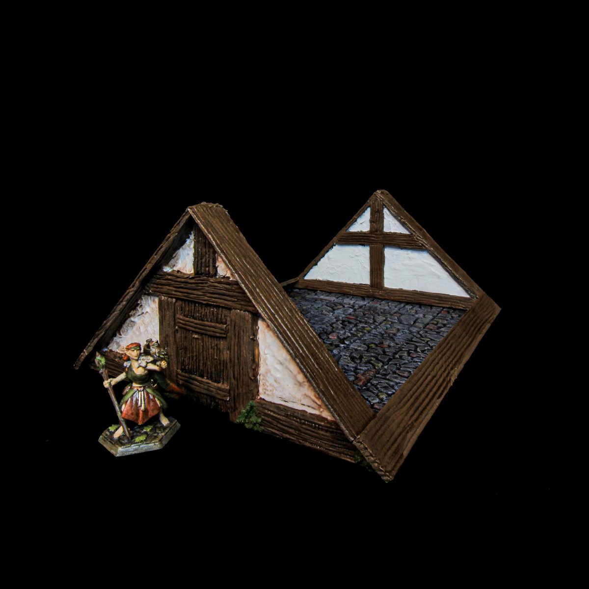 JBRunecraft's tweet photo. The farmhouse complete with fences and piles of hay. Build inspired by the farmhouse of @BMCliveshow
#tabletoparchitect #dnd #dnd5e #dungeonsanddragons #pathfinder #ttrpg #ttrpgcrafting #rpg #roleplayinggames #tabletopgames #tabletop #tabletopterrain #blackmagiccraft https://t.co/DuVvbTN8PK
