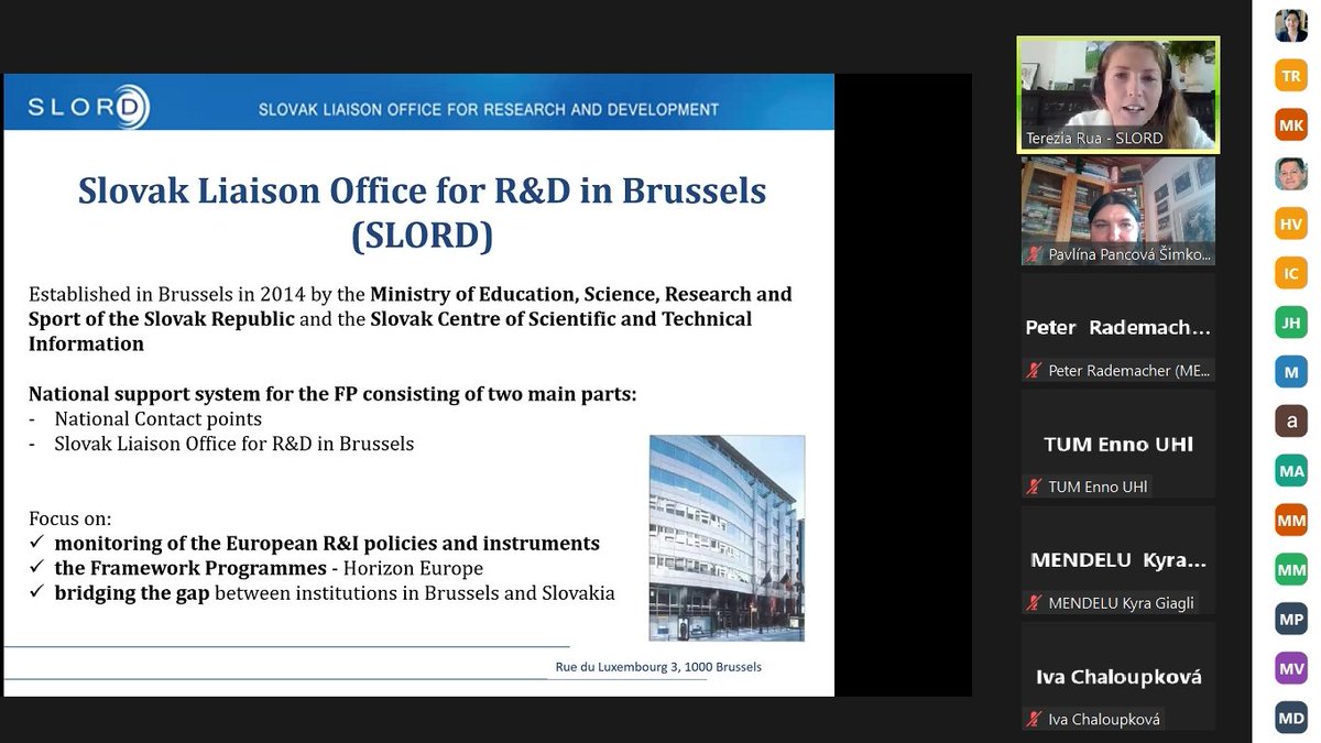 ASFORCLIC_H2020's tweet photo. Terezia Rua @SLORD10 presented today the services provided by #SLORD to the #research community, such as providing information & support in the preparation of R&I projects & promotion of the Slovak R&D landscape.
#innovation #HorizonEurope https://t.co/dwGLWKjnT2