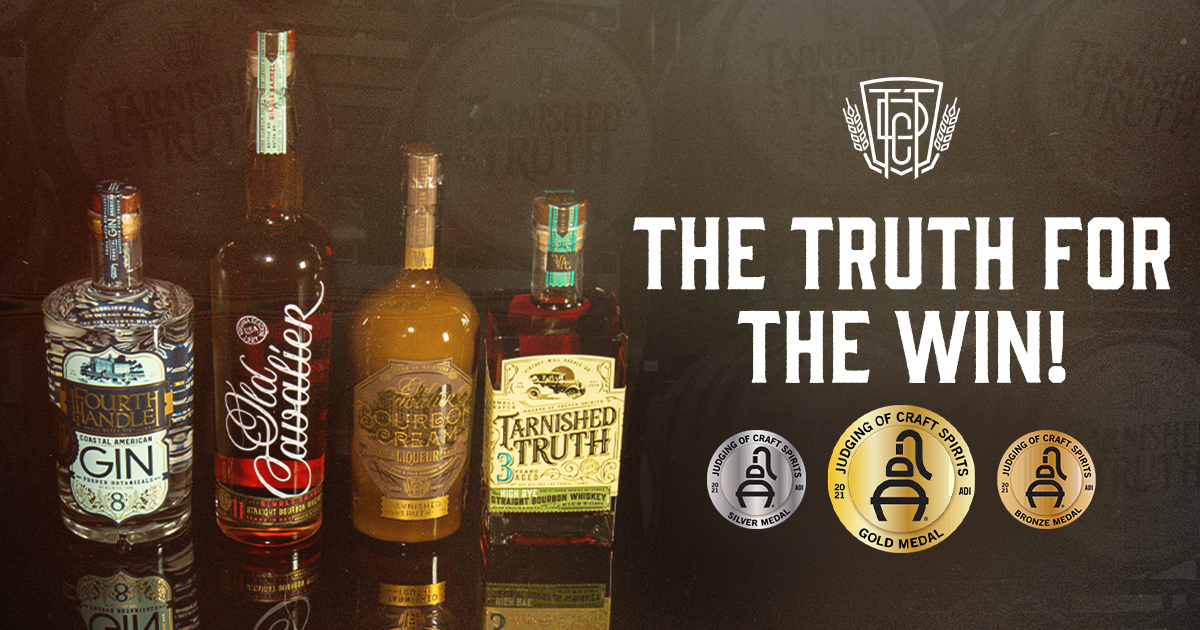Tarnished_Truth's tweet photo. We are THRILLED to announce that #TarnishedTruth and Coastal Cocktails have won 9 ADI Certified Craft Distilled Spirit awards this year--Thanks to our great team, amazing customers, and of course, @Distilling. Cheers! Read more: https://t.co/rfUlhOLRsg. #ADIJudging https://t.co/pN81mZGhoD