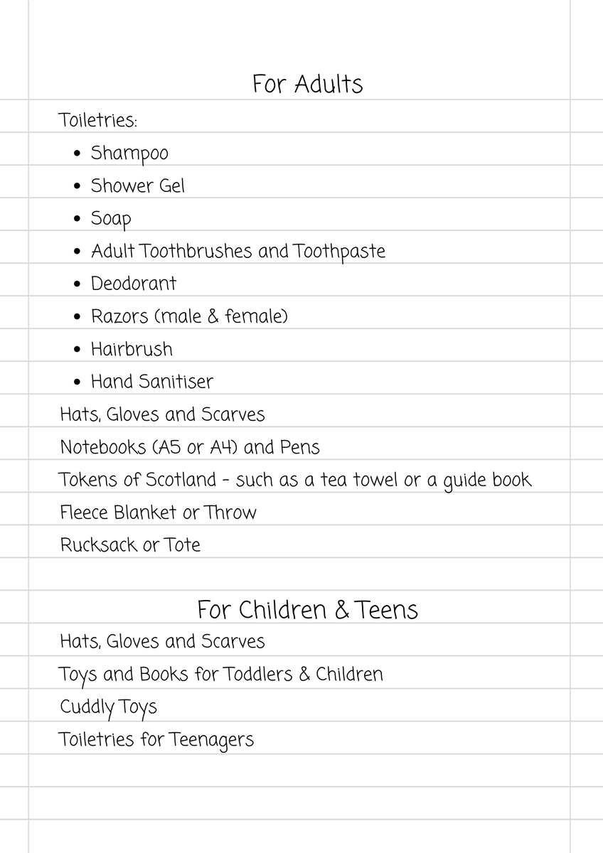 PKAVScharity's tweet photo. ✨ People of Perth &amp; Kinross - we need you! ✨
P&amp;K is expecting some new arrivals &amp; we would love to channel the community spirit we've seen firsthand over the pandemic. Can you help us welcome refugees to P&amp;K by donating some things to be included in welcome packs? 1/2 https://t.co/wG3rOOy1SK