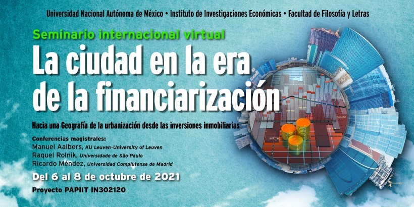 Seminario
La ciudad en la era de a financiarización.
Hacia una Geografía de la urbanización desde las inversiones inmobiliarias.