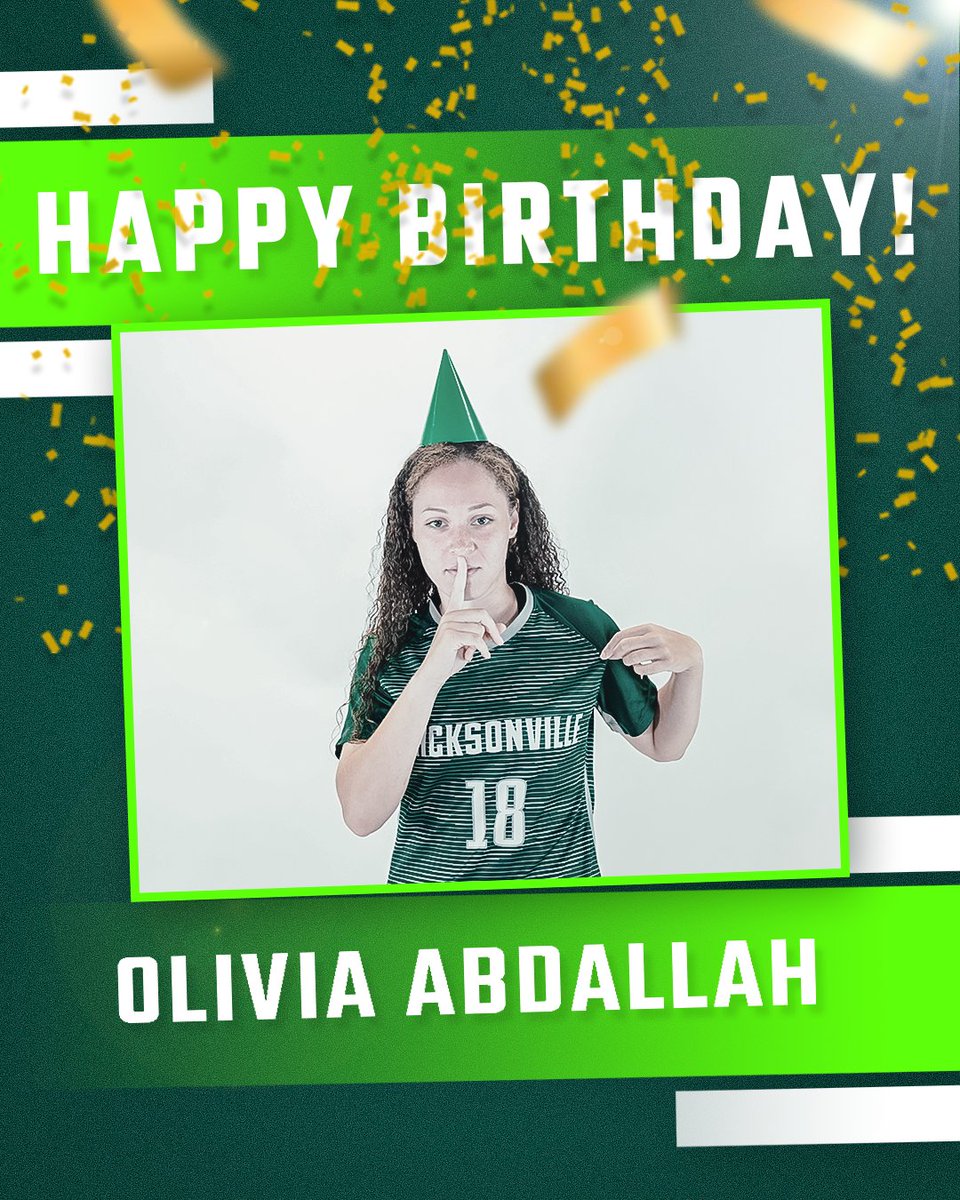 JAX_WSOC's tweet photo. Happy birthday Liv! 

#JUPhinsUp https://t.co/97AJPVXtI1