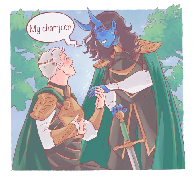 ✨ A prince and his champion ✨
.
.
It's day 4 of #lokiusweek2021 and the prince of Asgard has found himself a rather dashing champion 💕
.
.
#lokius #Loki #Mobius #lokiusweek #jotunloki 