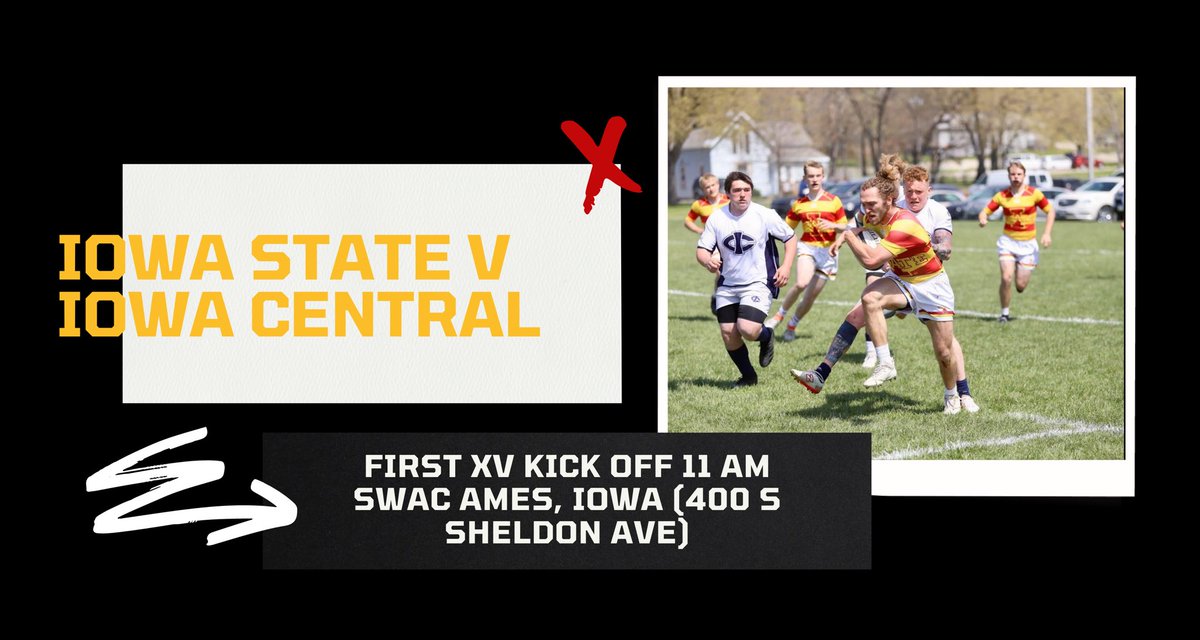 IowaStateRugby's tweet image. Cyclone Nation! It is finally gameday and we are excited to #PackTheSwac again! The Cyclones will continue the tradition of opening their season against Iowa Central Community College Triton Rugby. Kick off for the 1st XV is set for 11 AM!