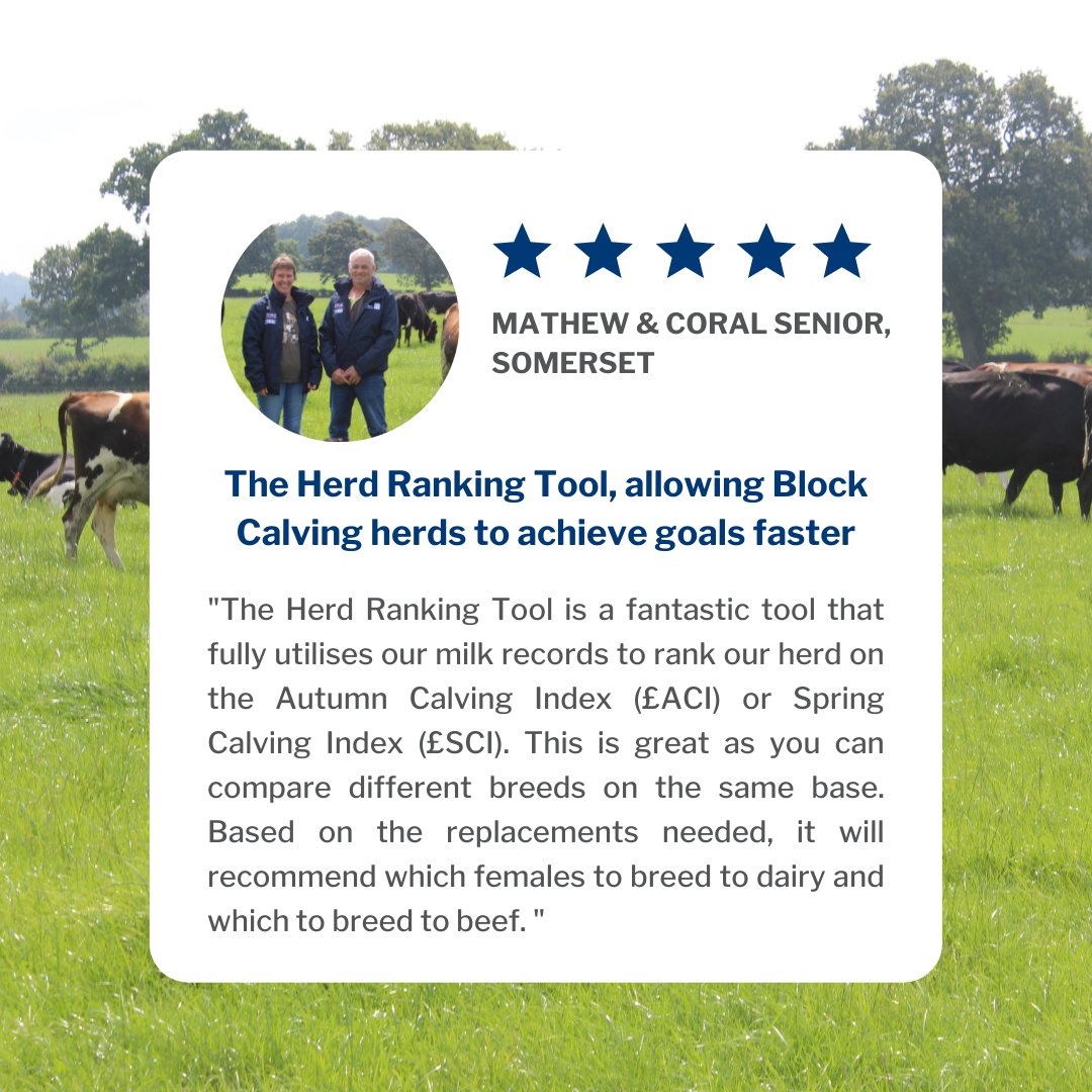 GenusABS's tweet photo. The Herd Ranking Tool, allowing Block Calving herds to achieve goals faster 🌱🐄
To read more follow the link: https://t.co/KomGmsG3eG
#ProfitFromGeneticProgress #BlockCalvingGenetics https://t.co/SmAgJddUha