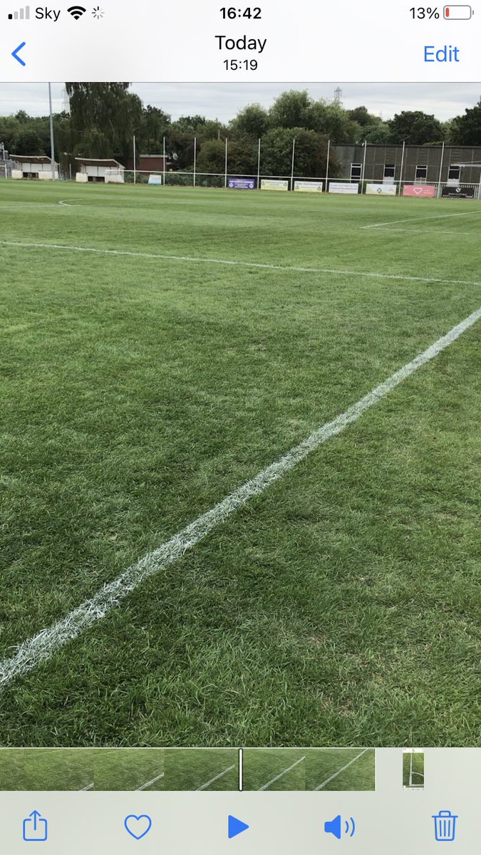 CarelFourie015's tweet photo. Nice white crispy lines @GNGFCLeicester via @rigbytaylor #ImpactHD @sgm_m @HeadlandAmenity @FootballGrf ๐ฑ๐ฑ๐ฑ First game tomorrow night โฝ๏ธ Pitch has come a long since I took it on ๐๐ป๐๐ป @leicsfa Thank you for the trust ๐๐ป https://t.co/tYZok4PAcc