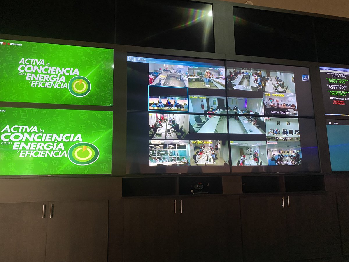 Desde la sede central de corpoelec, videoconferencia con los equipos del sistema de formación de la clase trabajadora, instruido por <a href="/NicolasMaduro/">Nicolás Maduro</a>, atendiendo a los y las trabajadoras del sector eléctrico junto a @dip_joserivero <a href="/NestorLReverol/">Néstor Reverol</a> viva la Patria