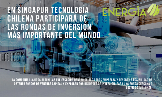 RevEnergia's tweet photo. En Singapur tecnología chilena participará de las rondas de inversión más importante del mundo
https://t.co/73lUolnDFV
#AltumLab #empresas #fondos #venturecapital #inversión #ronda #US$millones #Santiago #Chile #disminuircostos #aumentarlaproductividad #plantaproductiva #may... https://t.co/K8KBxcP3Ez