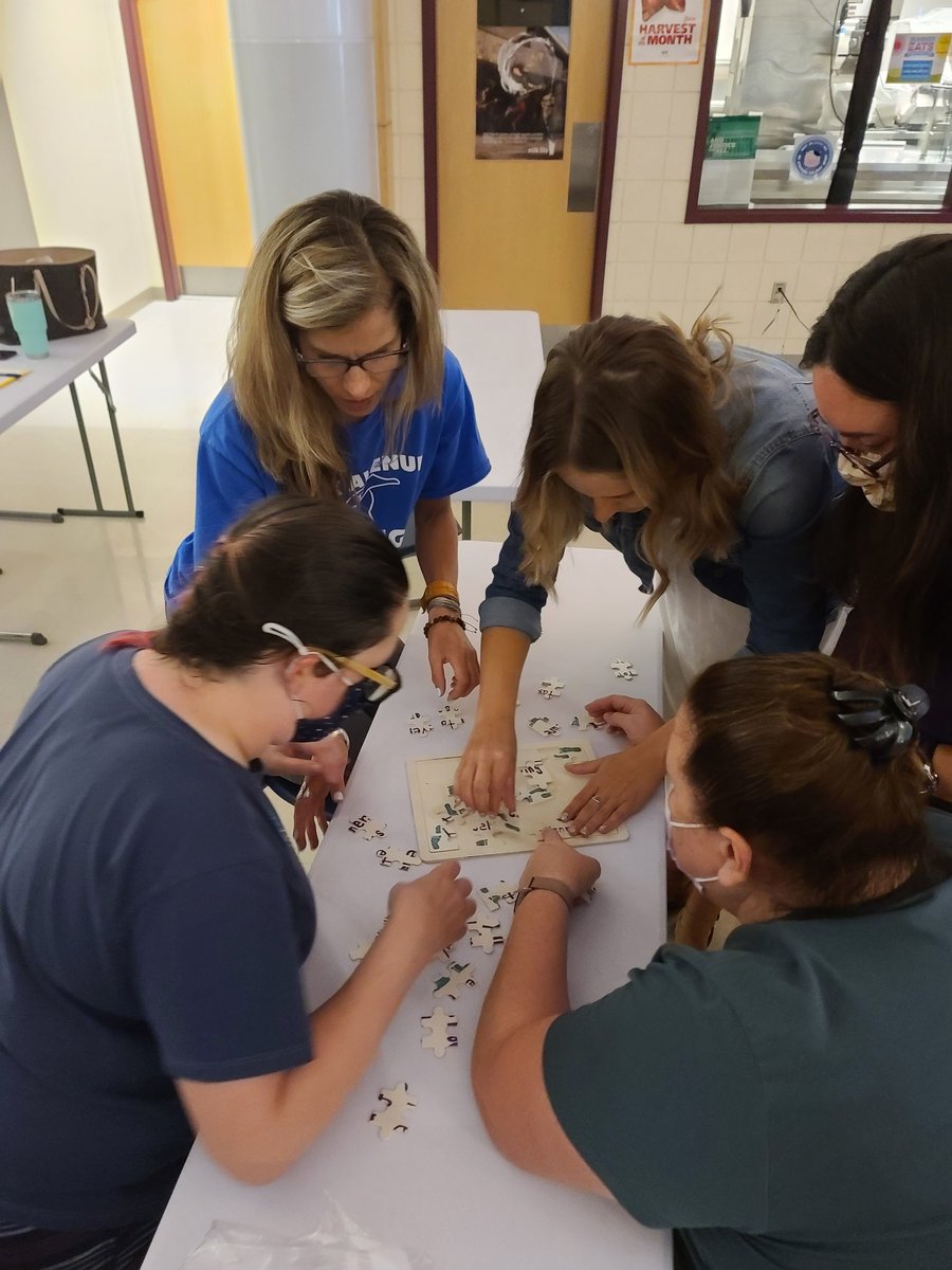 PAE teachers engaging in an icebreaker during their initial PD. #Better Together <a href="/rparmley1/">Robin Parmley</a>