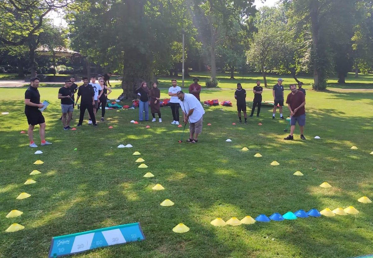 We can’t wait till tomorrow: <a href="/golffoundation/">Golf Foundation</a> supporting <a href="/BringitonBrum/">Bring it on Brum!</a> – holiday project backed by <a href="/MarcusRashford/">MR14</a> 👏
Our RDOs Tom &amp; Paul have trained volunteers &amp; kids from 16 local groups will show new Golfway skills😀 See bit.ly/3yrTdnb 
<a href="/StreetGames/">Games Street</a> <a href="/GolfwayOfficial/">Golfway</a>