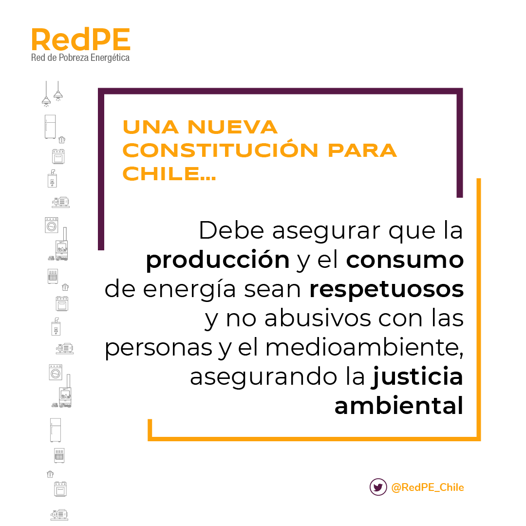RedPE_Chile's tweet photo. En #RedPE creemos que una #NuevaConstitución para Chile debe asegurar que la producción y el consumo de energía sean respetuosos y no abusivos con las personas y el medioambiente, asegurando la justicia ambiental ⚡️ Revisa nuestras propuestas https://t.co/MXxYTY6UsL https://t.co/D5EJxoSbEo