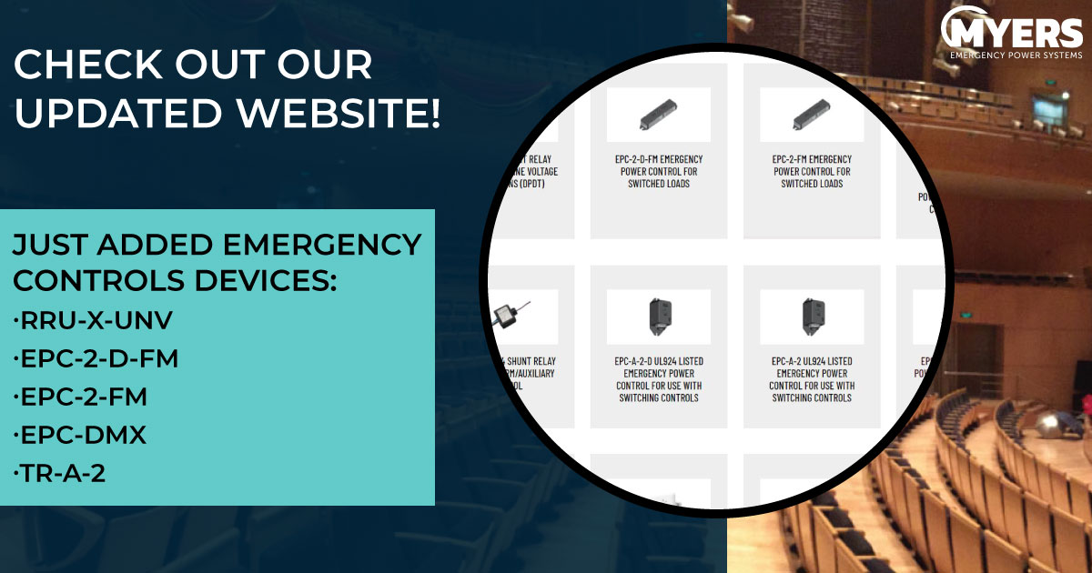 Myers_EPS's tweet photo. Myers EPS is excited to announce that several new emergency power control devices have been added to our company website. Learn more about these powerful controls, and how they can help enhance your overall emergency lighting system!

Visit Our Website: https://t.co/e6xYDGDzf6 https://t.co/xxxhuDje4P