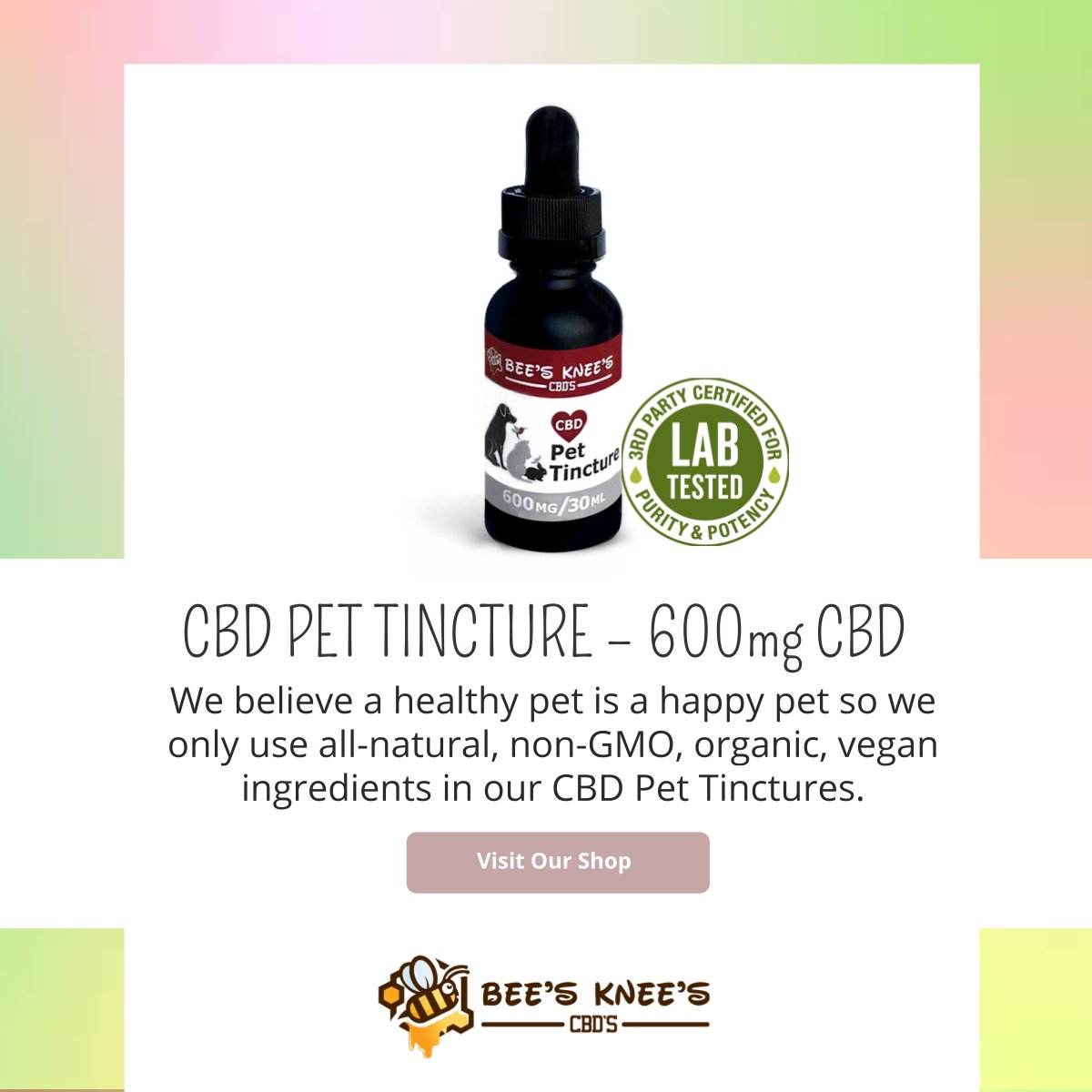 We believe a healthy pet is a happy pet so we only use all-natural, non-GMO, organic, vegan ingredients in our CBD Pet Tinctures. Available in natural or bacon flavor. #cbdfordogs #cbdfordogshealth #cbdfordogsandcats #cbdfordogsproducts bit.ly/2Nao6qB