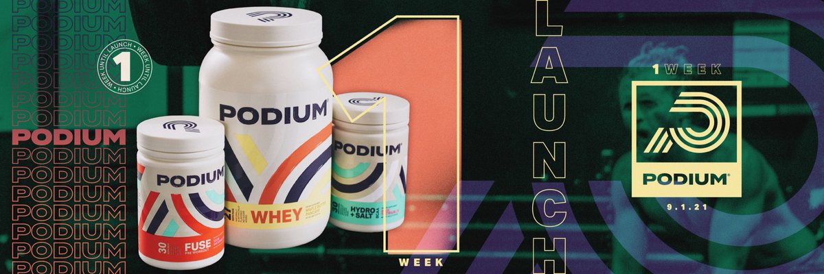 321Podium's tweet photo. 3, 2, 1… are you ready? One week left.
#podium #podiumnutrition #podiumlaunch #HWPO #matfraser #justinmedeiros #medeiros #craigrichey #teamrichey #winning #fittestonearth #buttery #butterybros #fitness #WOD #builtfromwithin #WDQ https://t.co/ojaINmjoMh